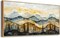Large Canvas Wall Art For Living Room Wall Decor For Bedroom Office Tea House Home Decor Prints Pictures Abstract Mountain Landscape Painting Wood Frame Artwork Wall Aesthetics 20"X40"